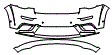 Bumper Kit pattern for the 2022 Jeep Grand Cherokee WK (Previous Generation)