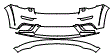 Bumper Kit pattern for the 2022 Jeep Grand Cherokee WK (Previous Generation)