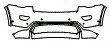 Bumper Kit pattern for the 2022 Jeep Grand Cherokee WK (Previous Generation)