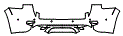 Rear Bumper Kit pattern for the 2018 Jeep Grand Cherokee