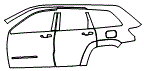 Rear Fender and Door Kit pattern for the 2022 Jeep Grand Cherokee WK (Previous Generation)