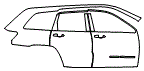 Rear Fender and Door Kit pattern for the 2022 Jeep Grand Cherokee WK (Previous Generation)