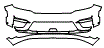Bumper Kit pattern for the 2025 Jeep Grand Cherokee 4xe