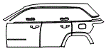Door and Rear Fender Kit pattern for the 2025 Jeep Grand Cherokee 4xe