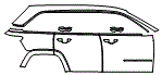 Door and Rear Fender Kit pattern for the 2025 Jeep Grand Cherokee 4xe