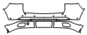 Rear Bumper Kit pattern for the 2025 Jeep Grand Cherokee 4xe