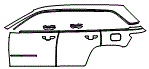 Door and Rear Fender Kit pattern for the 2025 Jeep Grand Cherokee 4xe