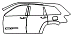Rear Fender and Door Kit pattern for the 2018 Jeep Grand Cherokee