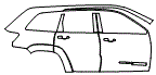 Rear Fender and Door Kit pattern for the 2018 Jeep Grand Cherokee