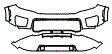 Bumper Kit pattern for the 2025 Jeep Grand Cherokee 4xe