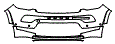 Bumper Kit pattern for the 2022 Jeep Compass