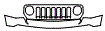 Grille and Bumper Kit pattern for the 2017 Jeep Patriot