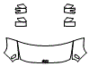 Hood, Fender and Mirror Kit pattern for the 2023 Jeep Renegade