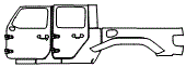 Door and Rear Fender Kit pattern for the 2026 Jeep Gladiator