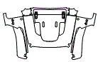 Full Hood, Fender and Fender Flare Kit pattern for the 2026 Jeep Gladiator
