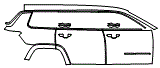 Door and Rear Fender Kit pattern for the 2026 Jeep Grand Cherokee L