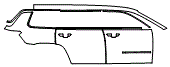 Door and Rear Fender Kit pattern for the 2026 Jeep Grand Cherokee L