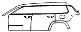 Door and Rear Fender Kit pattern for the 2026 Jeep Grand Cherokee L