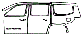 Door and Rear Fender Kit pattern for the 2026 Jeep Grand Wagoneer