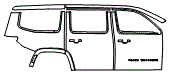 Door and Rear Fender Kit pattern for the 2026 Jeep Grand Wagoneer