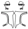 Full Fender and Mirror Kit pattern for the 2022 Jeep Grand Wagoneer