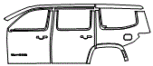 Door and Rear Fender Kit pattern for the 2025 Jeep Wagoneer