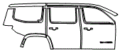 Door and Rear Fender Kit pattern for the 2025 Jeep Wagoneer
