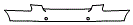 Upper Rear Bumper Kit pattern for the 2007 Lexus GS 430