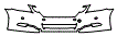 Bumper and Luggage Area Kit pattern for the 2011 Lexus GS 460