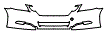 Bumper and Luggage Area Kit pattern for the 2011 Lexus GS 460
