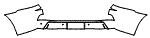Rear Bumper Kit pattern for the 2016 Lexus LX