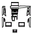 Interior and Display Screen Kit pattern for the 2016 Lexus LX