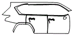 Door and Rear Fender Kit pattern for the 2026 Lexus LX