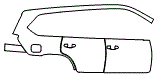 Door and Rear Fender Kit pattern for the 2016 Lexus LX