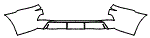 Rear Bumper Kit pattern for the 2016 Lexus LX