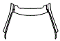 Roof and A-Pillar Kit pattern for the 2016 Lexus RX