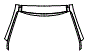 Roof and A-Pillar Kit pattern for the 2016 Lexus RX