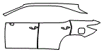 Rear Fender, Door and A-Pillar Kit pattern for the 2016 Lexus RX
