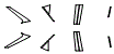 D-Pillar, C-Pillar, B-Pillar and A-Pillar Kit pattern for the 2016 Lexus RX