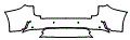 Rear Bumper Kit pattern for the 2016 Lexus RX