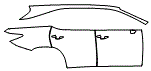 Door, Rear Fender and A-Pillar Kit pattern for the 2021 Lexus RX