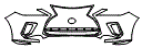 Bumper Kit pattern for the 2021 Lexus RX