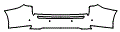 Rear Bumper Kit pattern for the 2021 Lexus RX