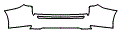 Rear Bumper Kit pattern for the 2021 Lexus RX