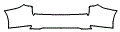 Rear Bumper Kit pattern for the 2021 Lexus RX