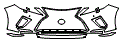 Bumper Kit pattern for the 2021 Lexus RX