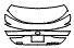 Trunk Lid Kit pattern for the 2021 Lexus ES