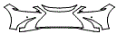 Bumper Kit pattern for the 2019 Lexus ES