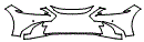 Bumper Kit pattern for the 2019 Lexus ES