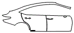 Door and Rear Fender Kit pattern for the 2019 Lexus ES
